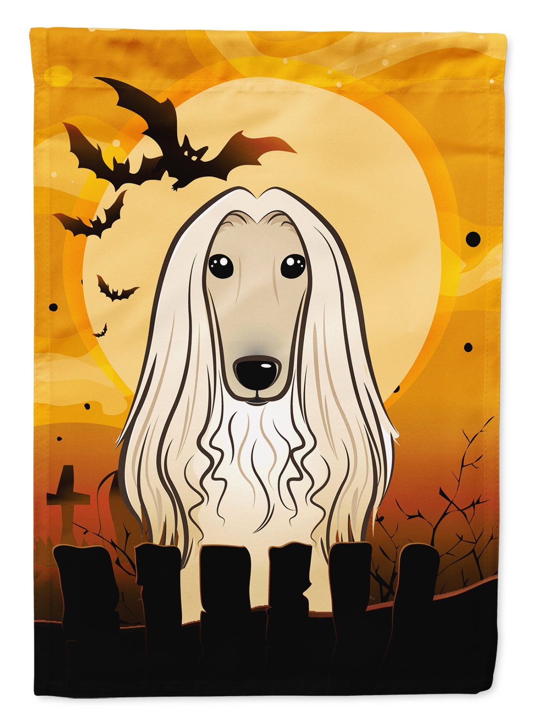 Halloween Afghan Hound Flag Garden Size BB1802GF.