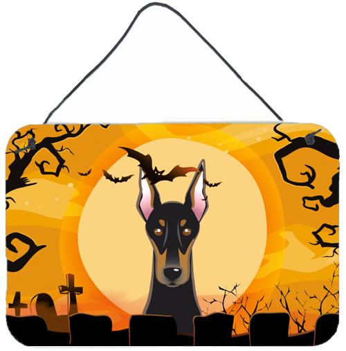 Halloween Doberman Wall or Door Hanging Prints BB1803DS812 by Caroline's Treasures