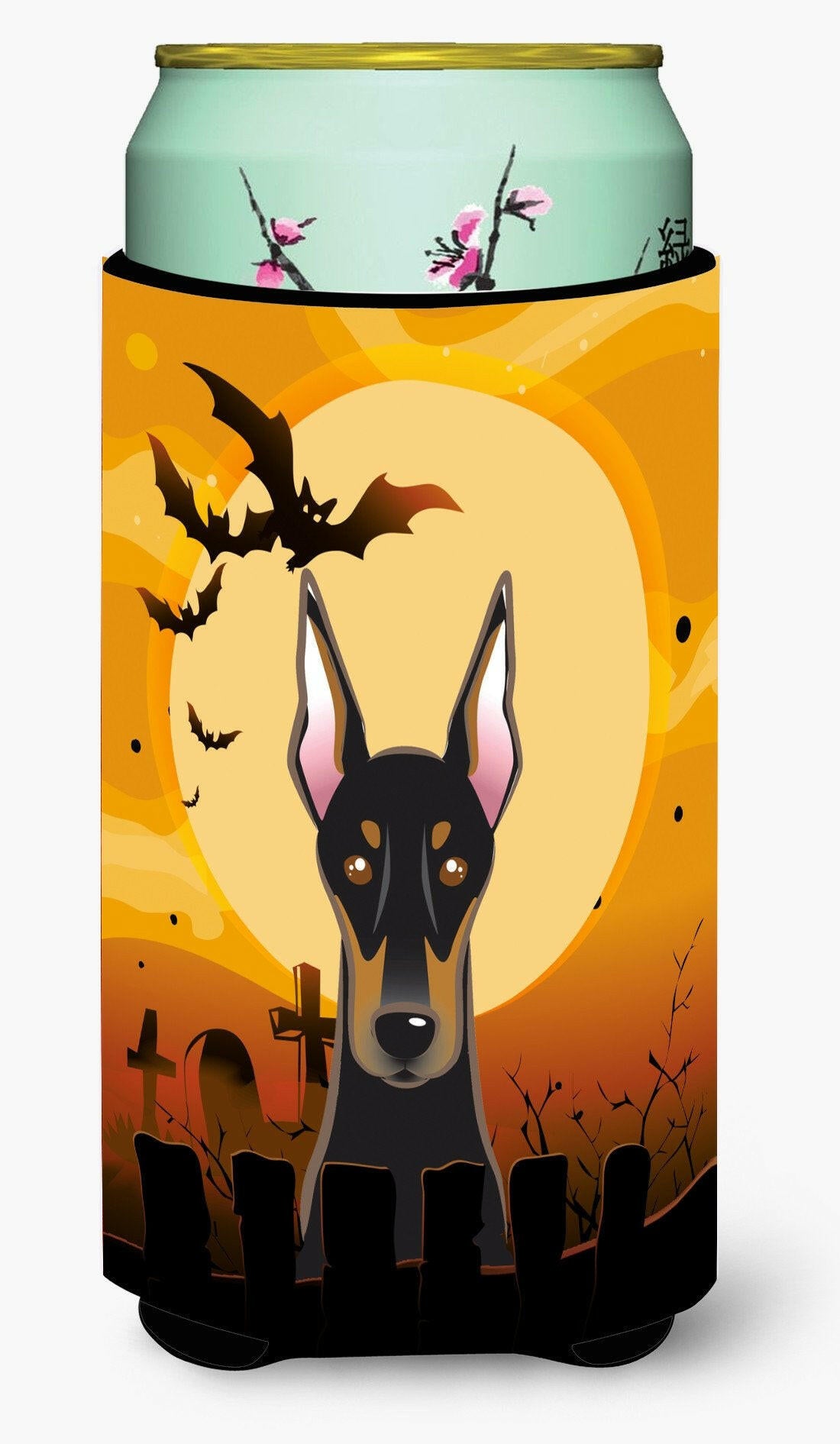 Halloween Doberman Tall Boy Beverage Insulator Hugger BB1803TBC by Caroline&#39;s Treasures