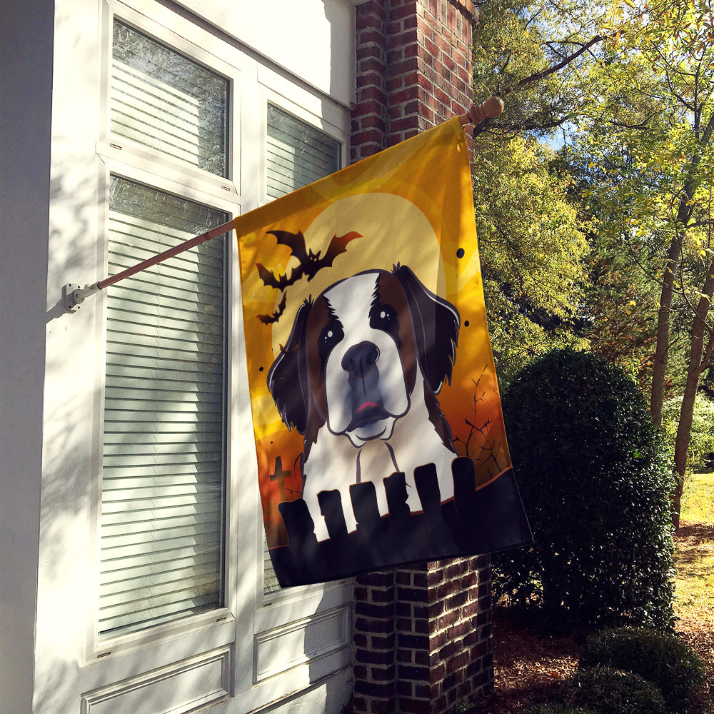 Halloween Saint Bernard Flag Canvas House Size BB1804CHF  the-store.com.