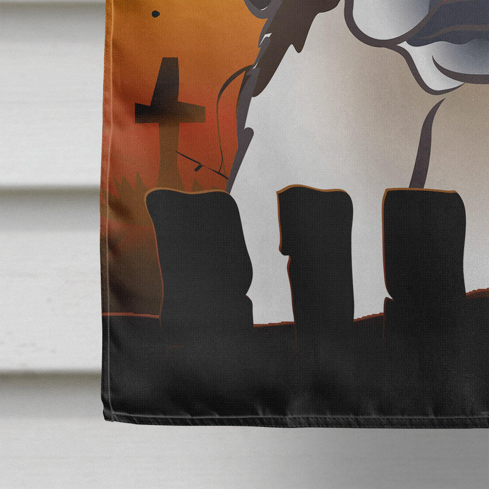 Halloween Saint Bernard Flag Canvas House Size BB1804CHF  the-store.com.