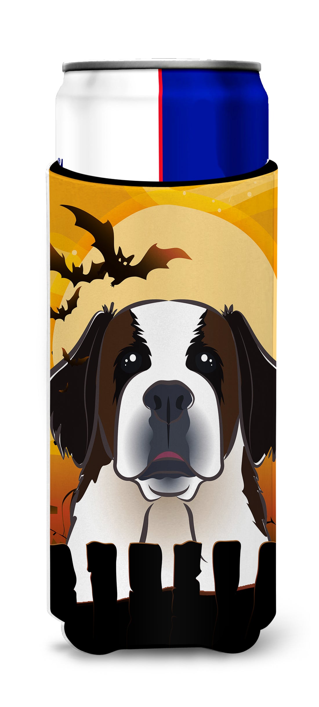 Halloween Saint Bernard Ultra Beverage Insulators for slim cans BB1804MUK  the-store.com.