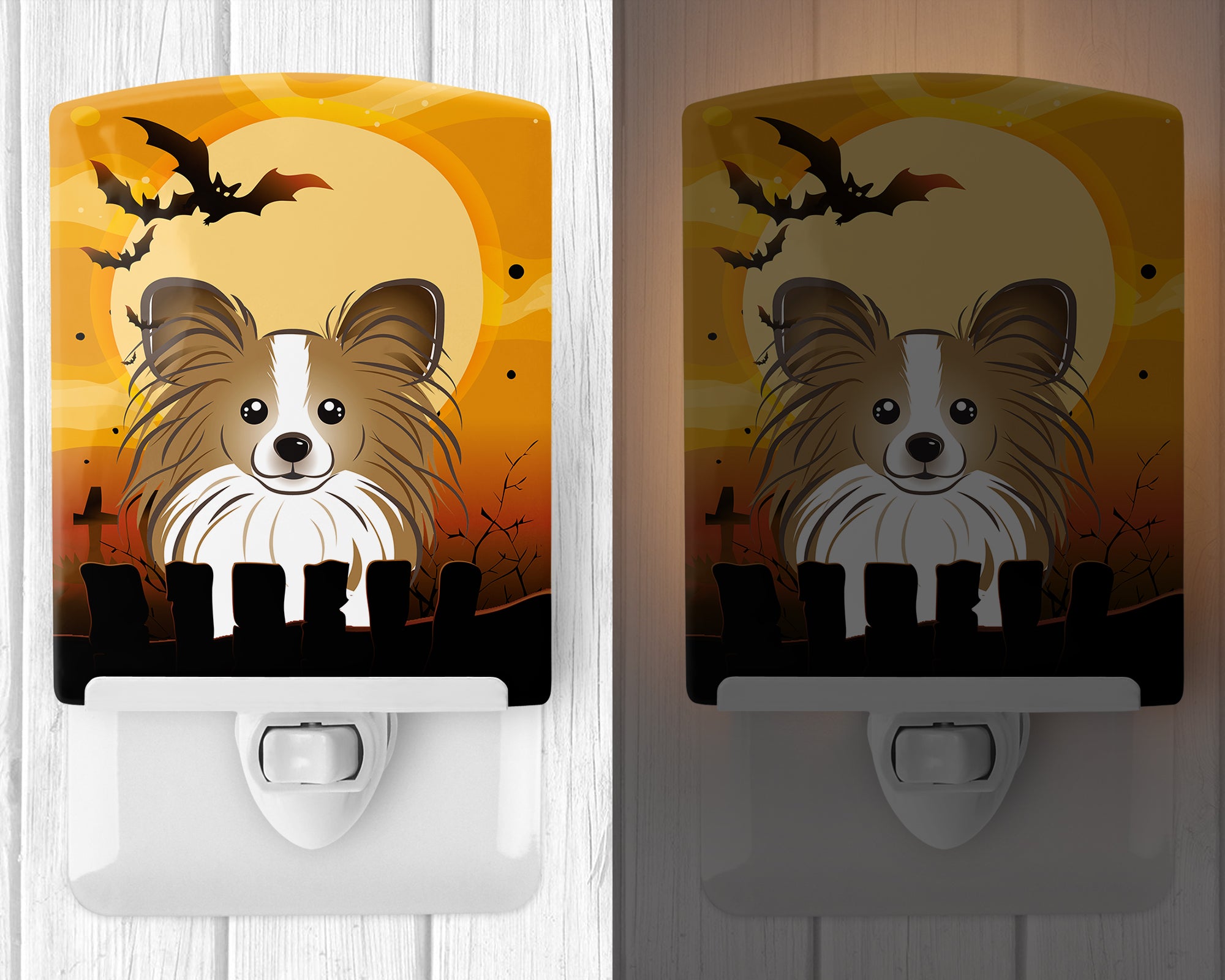 Halloween Papillon Ceramic Night Light BB1806CNL - the-store.com