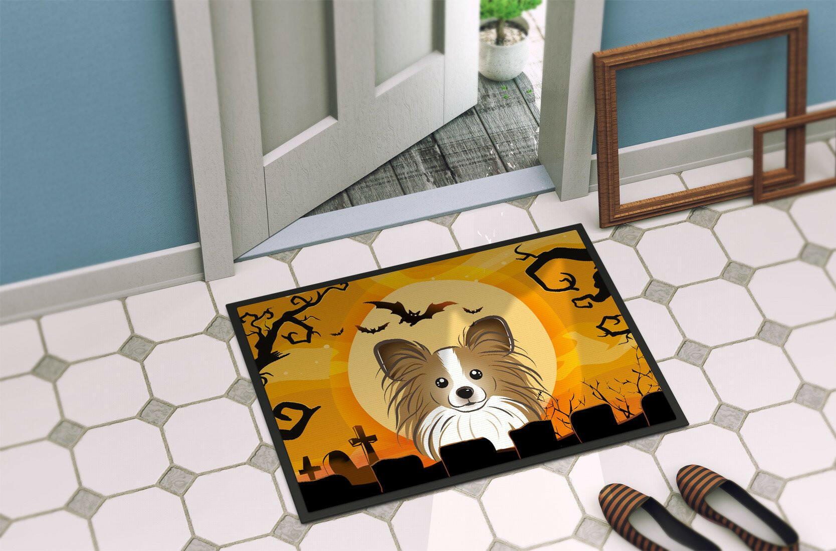 Halloween Papillon Indoor or Outdoor Mat 24x36 BB1806JMAT - the-store.com