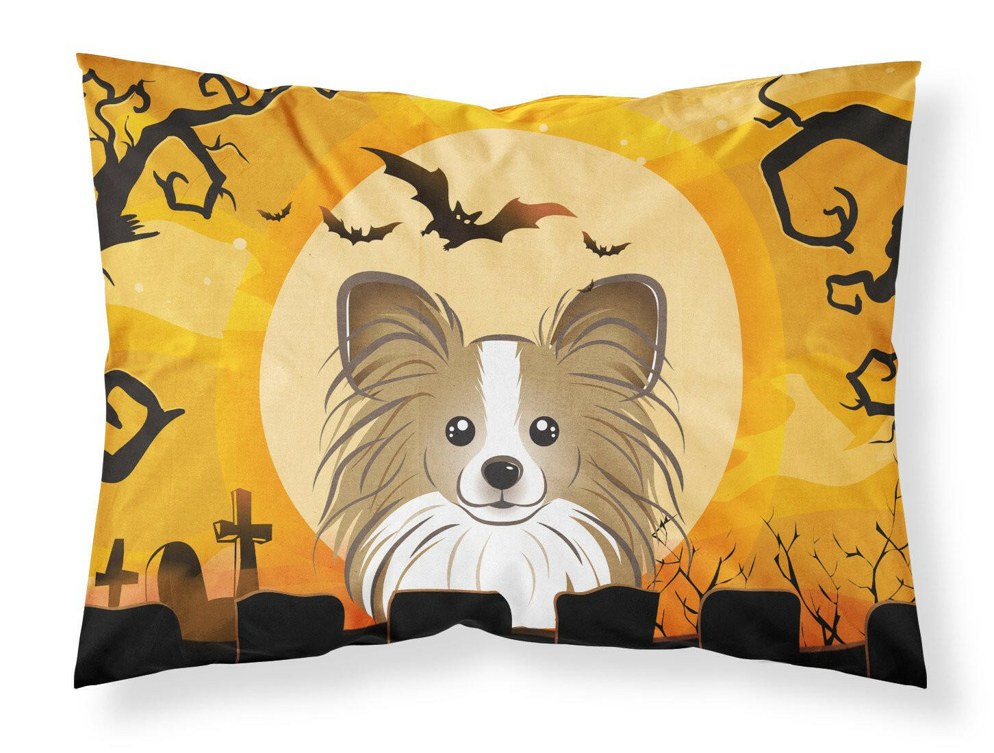 Halloween Papillon Fabric Standard Pillowcase BB1806PILLOWCASE by Caroline's Treasures