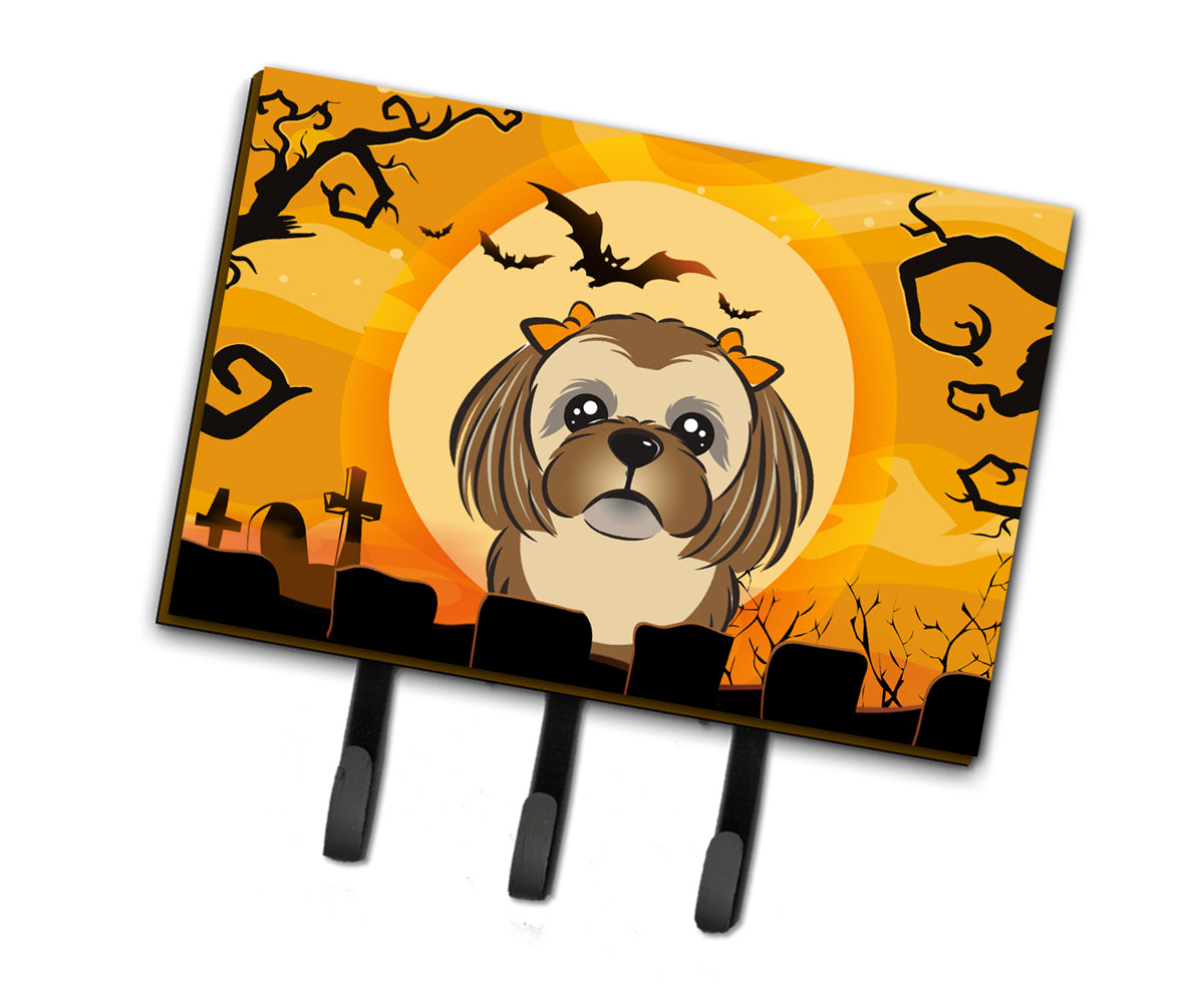 Halloween Chocolate Brown Shih Tzu Leash or Key Holder BB1807TH68  the-store.com.