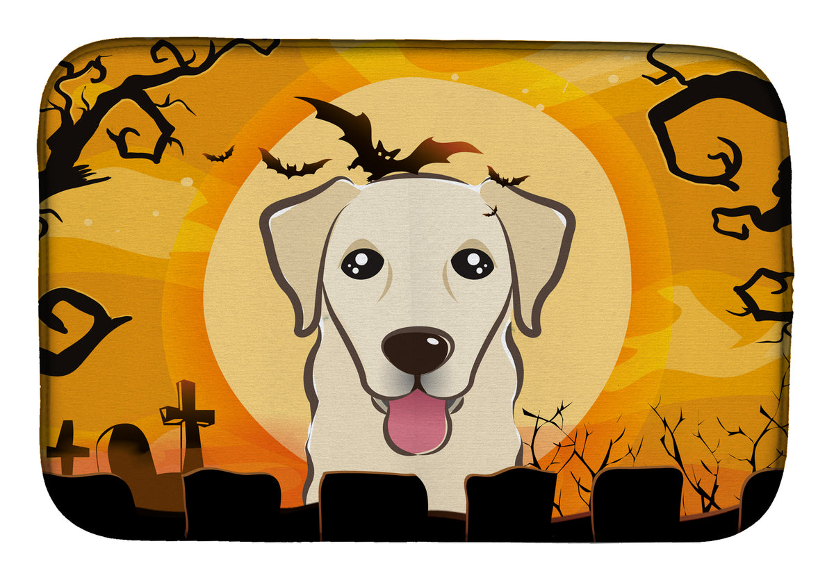 Halloween Golden Retriever Dish Drying Mat BB1810DDM  the-store.com.