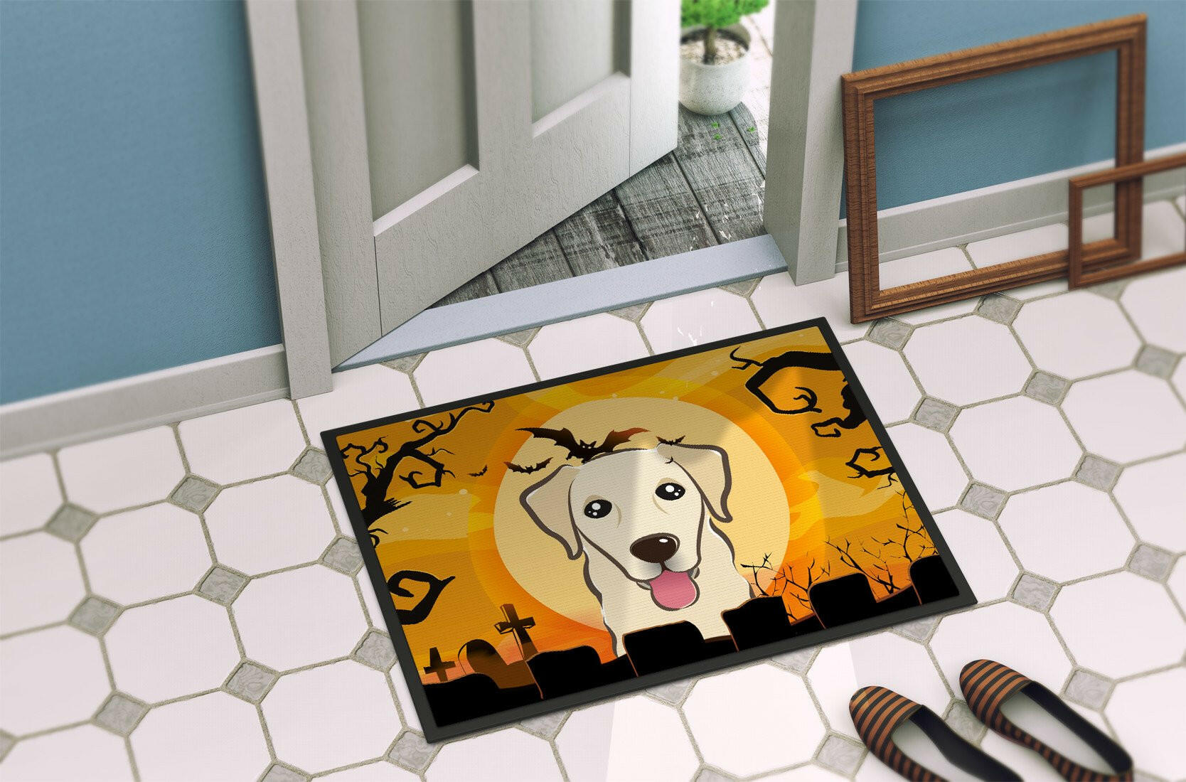 Halloween Golden Retriever Indoor or Outdoor Mat 24x36 BB1810JMAT - the-store.com