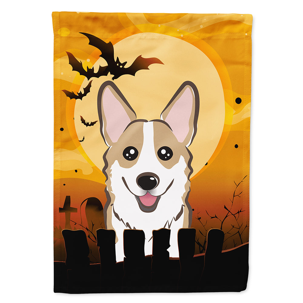 Halloween Sable Corgi Flag Canvas House Size BB1811CHF  the-store.com.