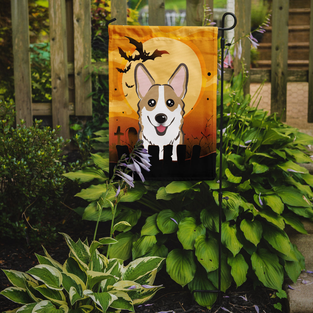 Halloween Sable Corgi Flag Garden Size BB1811GF.