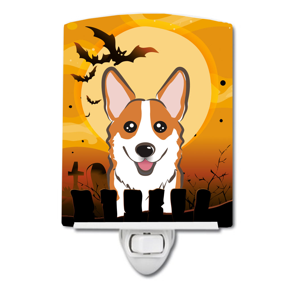 Halloween Red Corgi Ceramic Night Light BB1812CNL - the-store.com