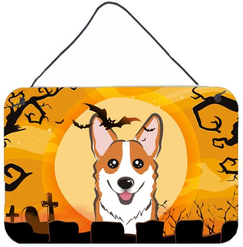 Halloween Red Corgi Wall or Door Hanging Prints BB1812DS812 by Caroline&#39;s Treasures