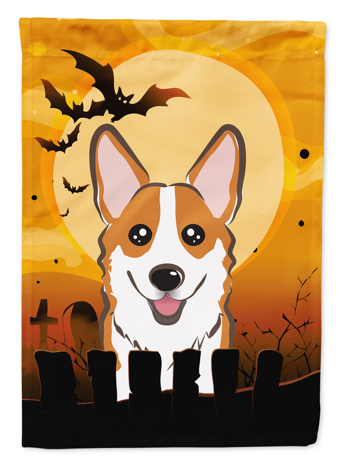 Halloween Red Corgi Flag Garden Size BB1812GF.