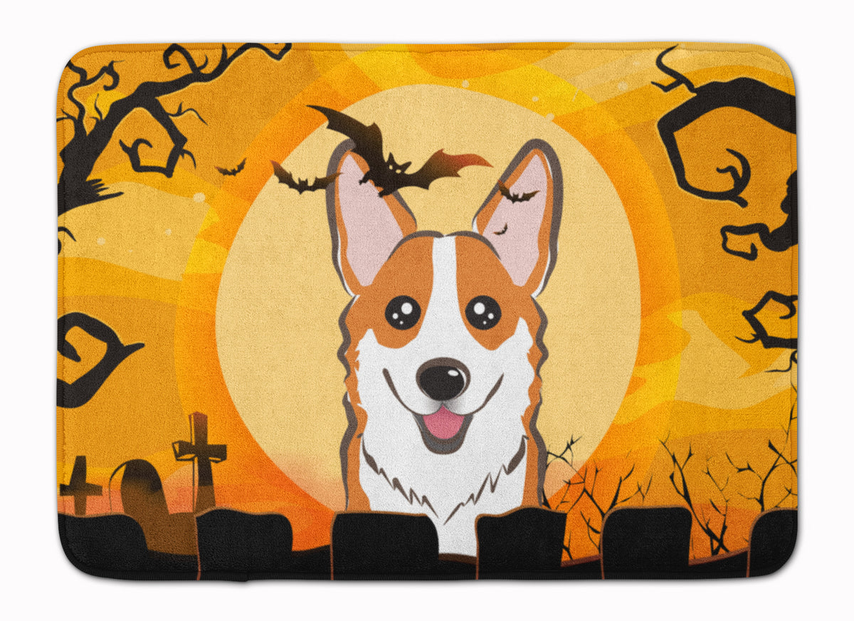 Halloween Red Corgi Machine Washable Memory Foam Mat BB1812RUG - the-store.com