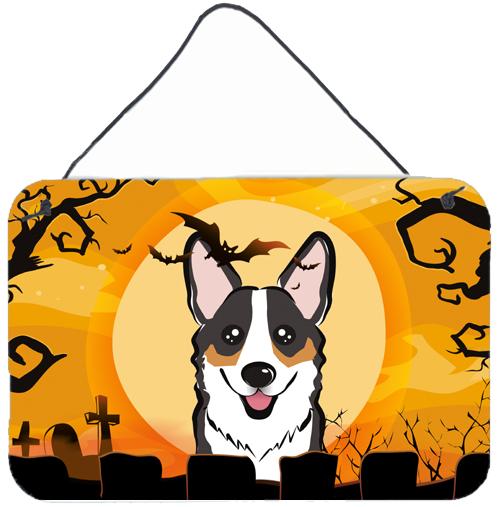 Halloween Tricolor Corgi Wall or Door Hanging Prints BB1813DS812 by Caroline&#39;s Treasures