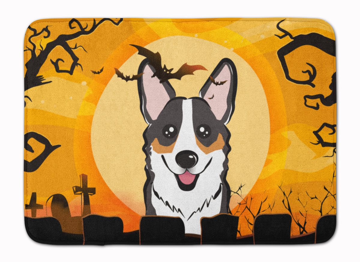 Halloween Tricolor Corgi Machine Washable Memory Foam Mat BB1813RUG - the-store.com