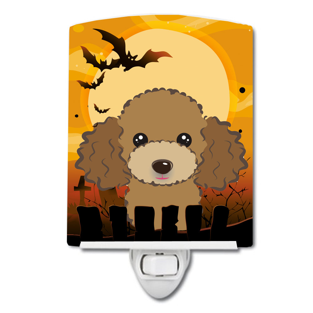 Halloween Chocolate Brown Poodle Ceramic Night Light BB1814CNL - the-store.com