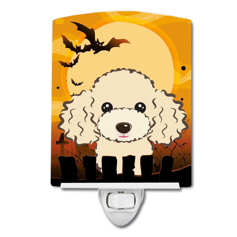 Halloween Buff Poodle Ceramic Night Light BB1816CNL - the-store.com