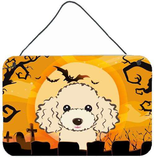 Halloween Buff Poodle Wall or Door Hanging Prints BB1816DS812 by Caroline&#39;s Treasures