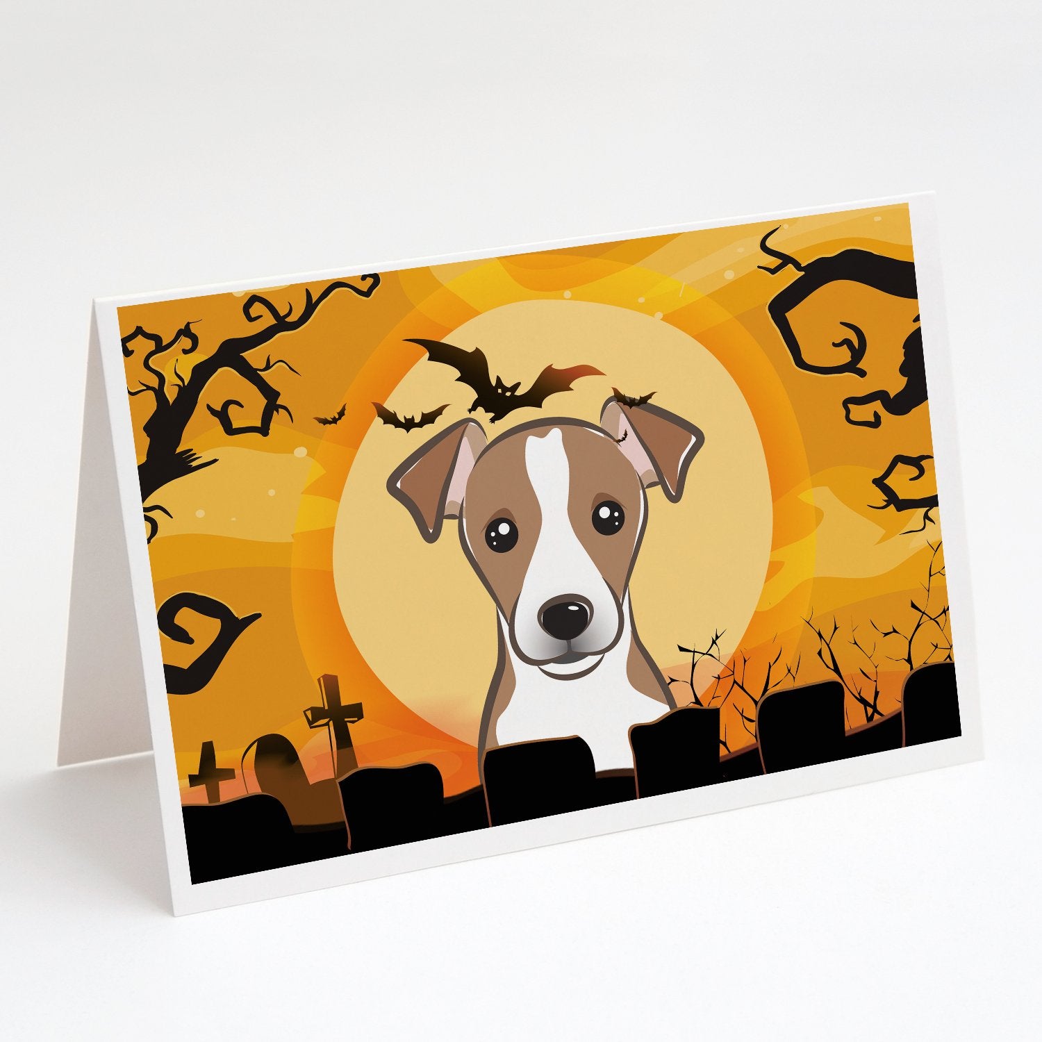 Buy this Halloween Jack Russell Terrier Greeting Cards and Envelopes Pack of 8