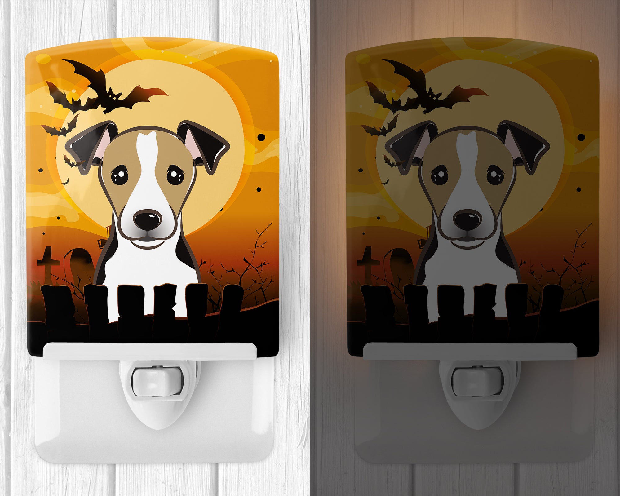 Halloween Jack Russell Terrier Ceramic Night Light BB1819CNL - the-store.com