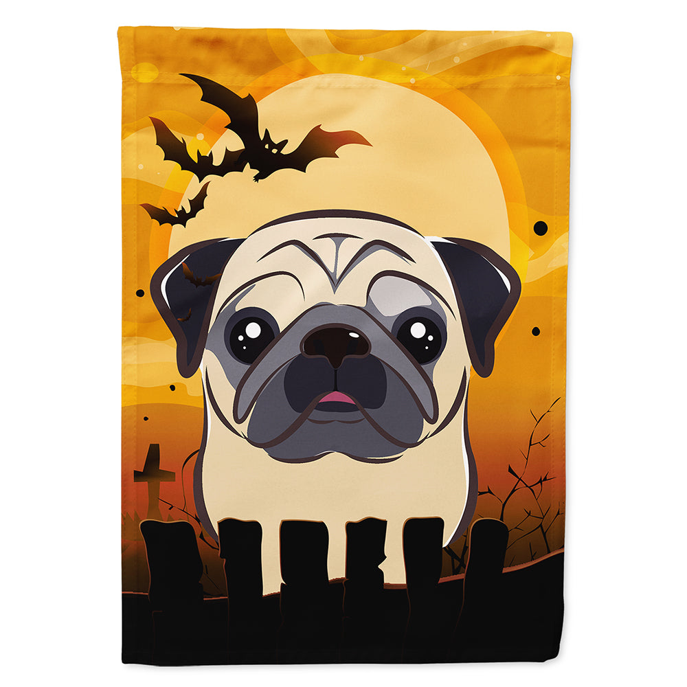 Halloween Fawn Pug Flag Canvas House Size BB1820CHF  the-store.com.