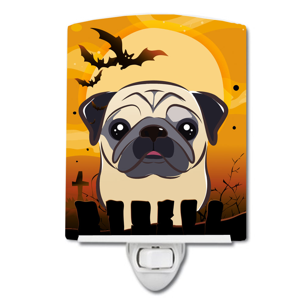 Halloween Fawn Pug Ceramic Night Light BB1820CNL - the-store.com