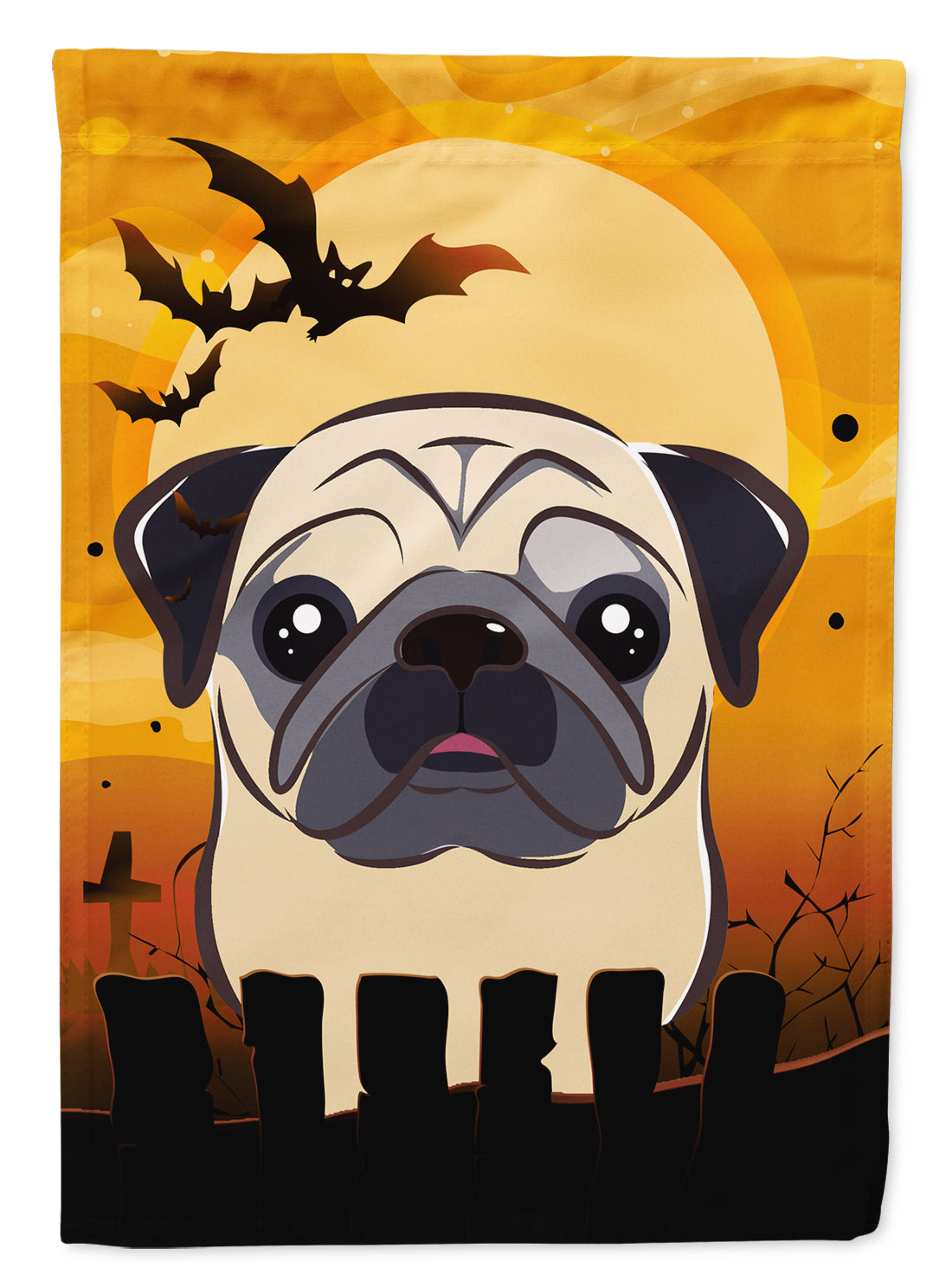 Halloween Fawn Pug Flag Garden Size BB1820GF.