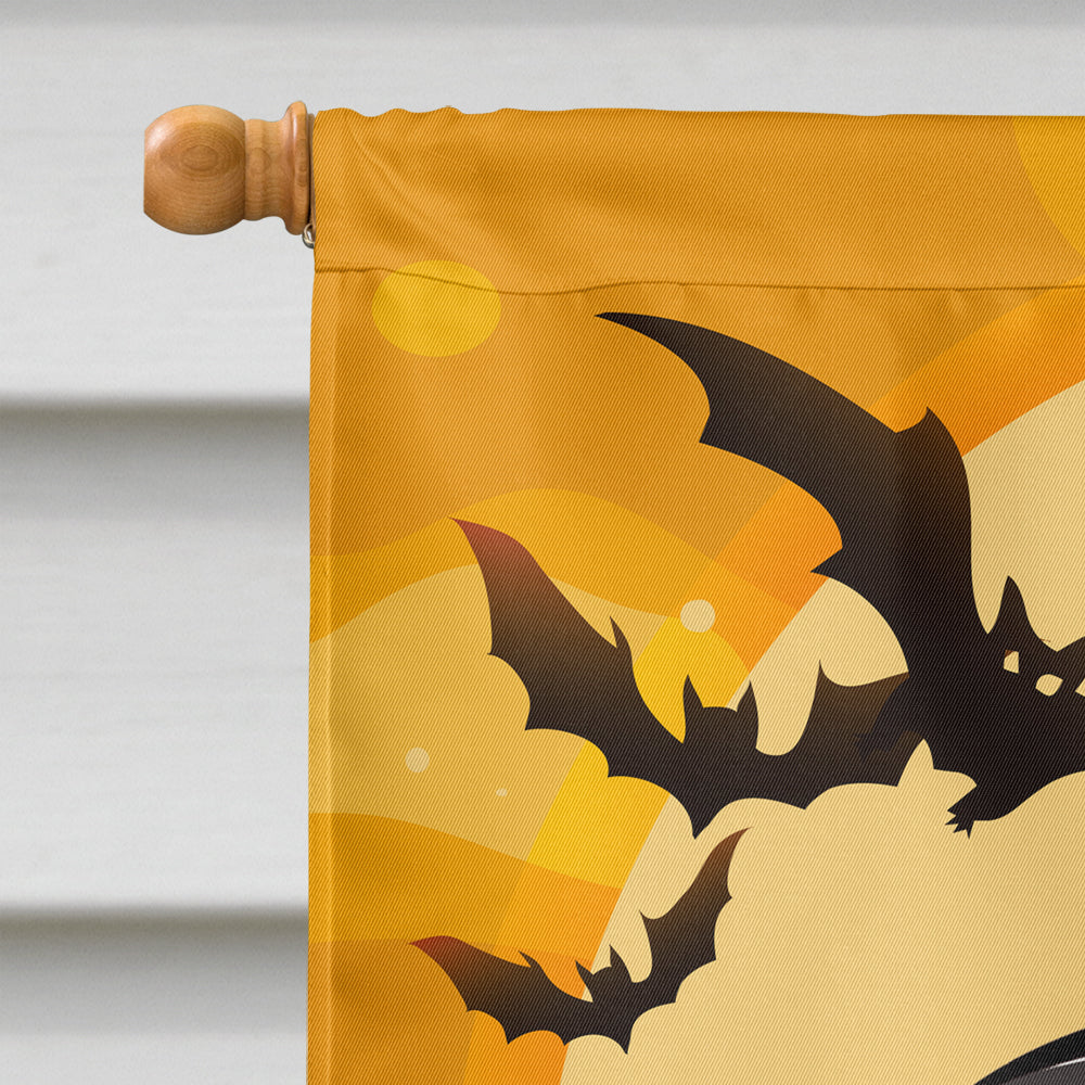 Halloween Black Pug Flag Canvas House Size BB1821CHF  the-store.com.