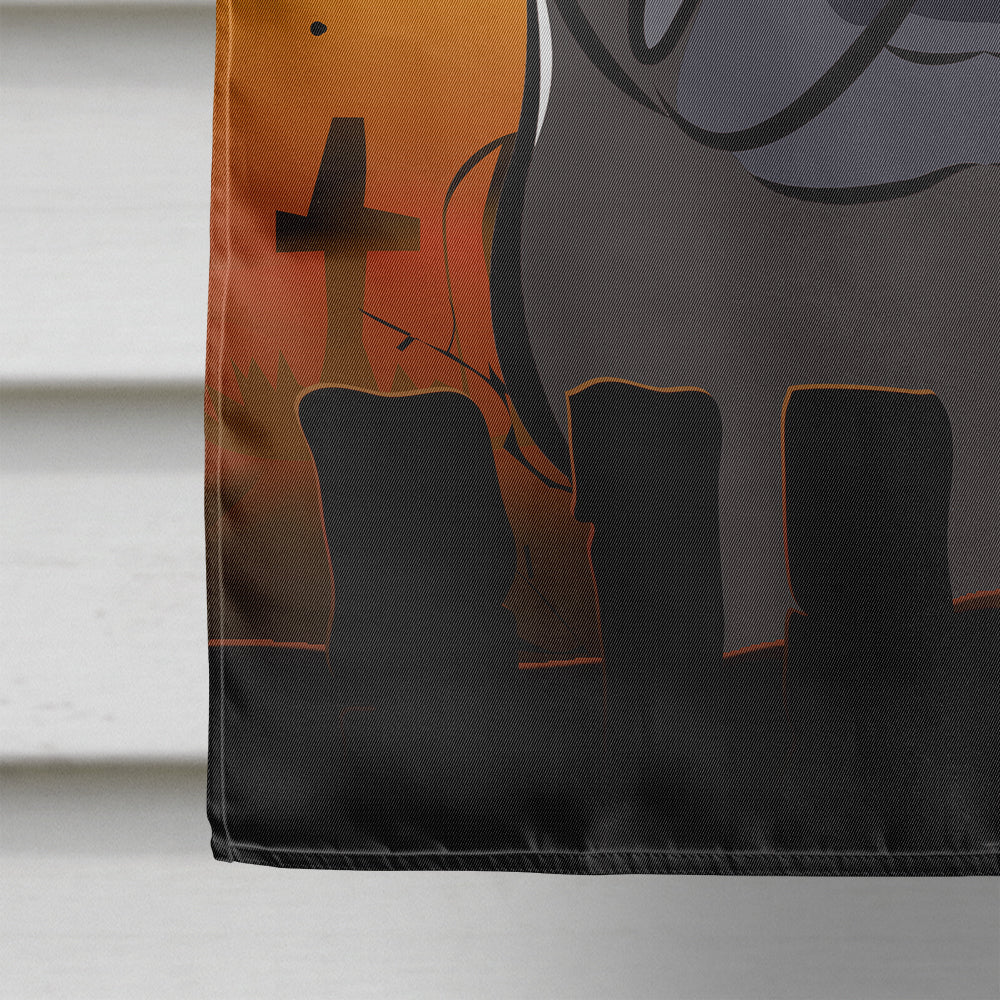 Halloween Black Pug Flag Canvas House Size BB1821CHF  the-store.com.