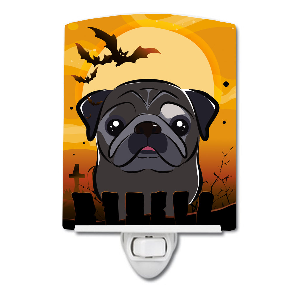 Halloween Black Pug Ceramic Night Light BB1821CNL - the-store.com