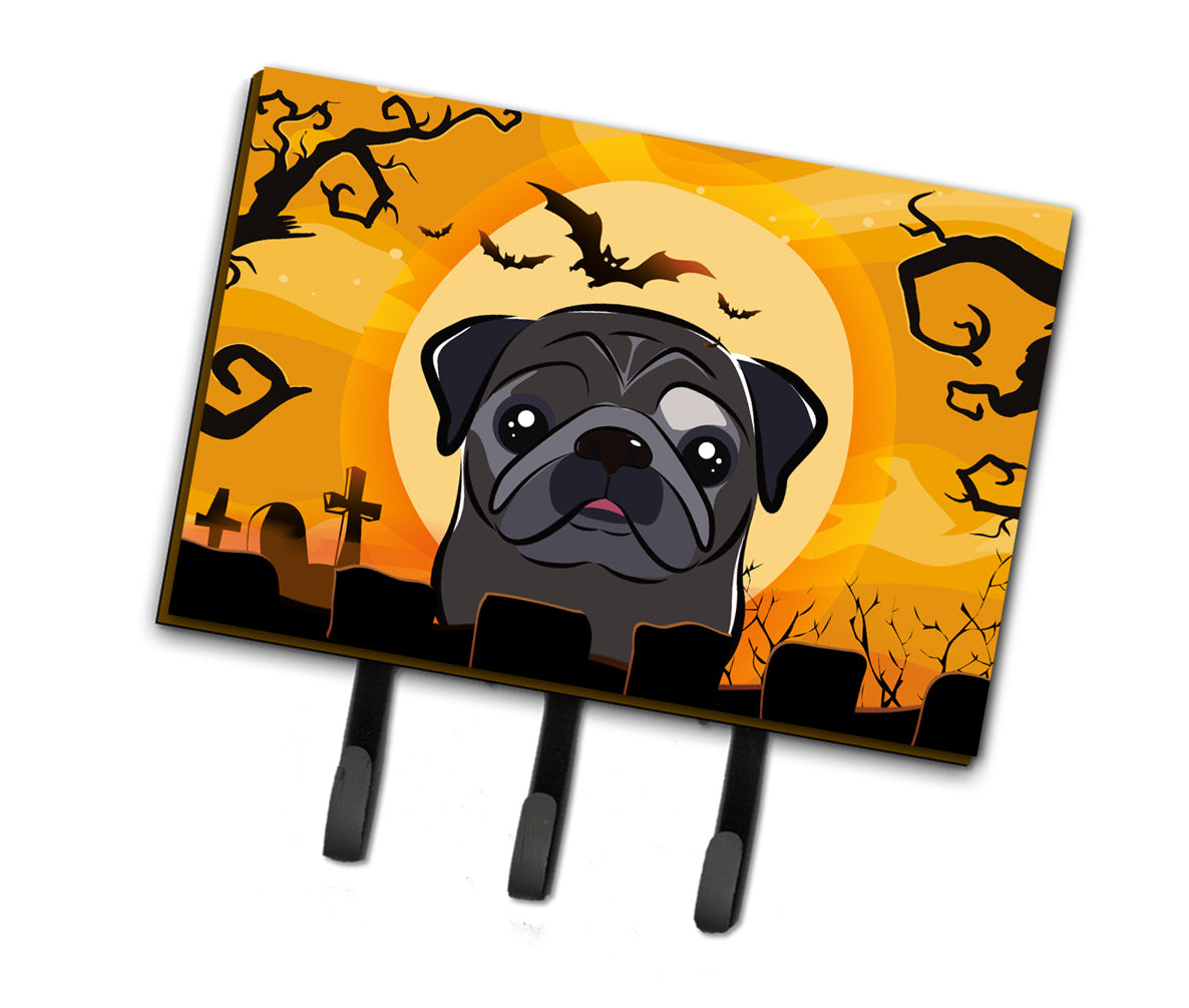 Halloween Black Pug Leash or Key Holder BB1821TH68  the-store.com.