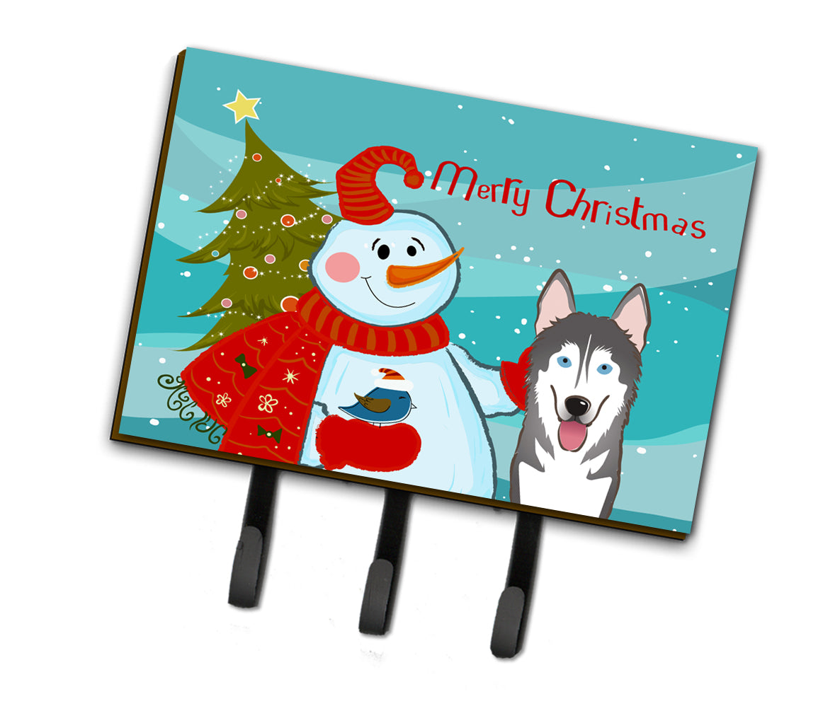 Snowman with Alaskan Malamute Leash or Key Holder BB1838TH68  the-store.com.