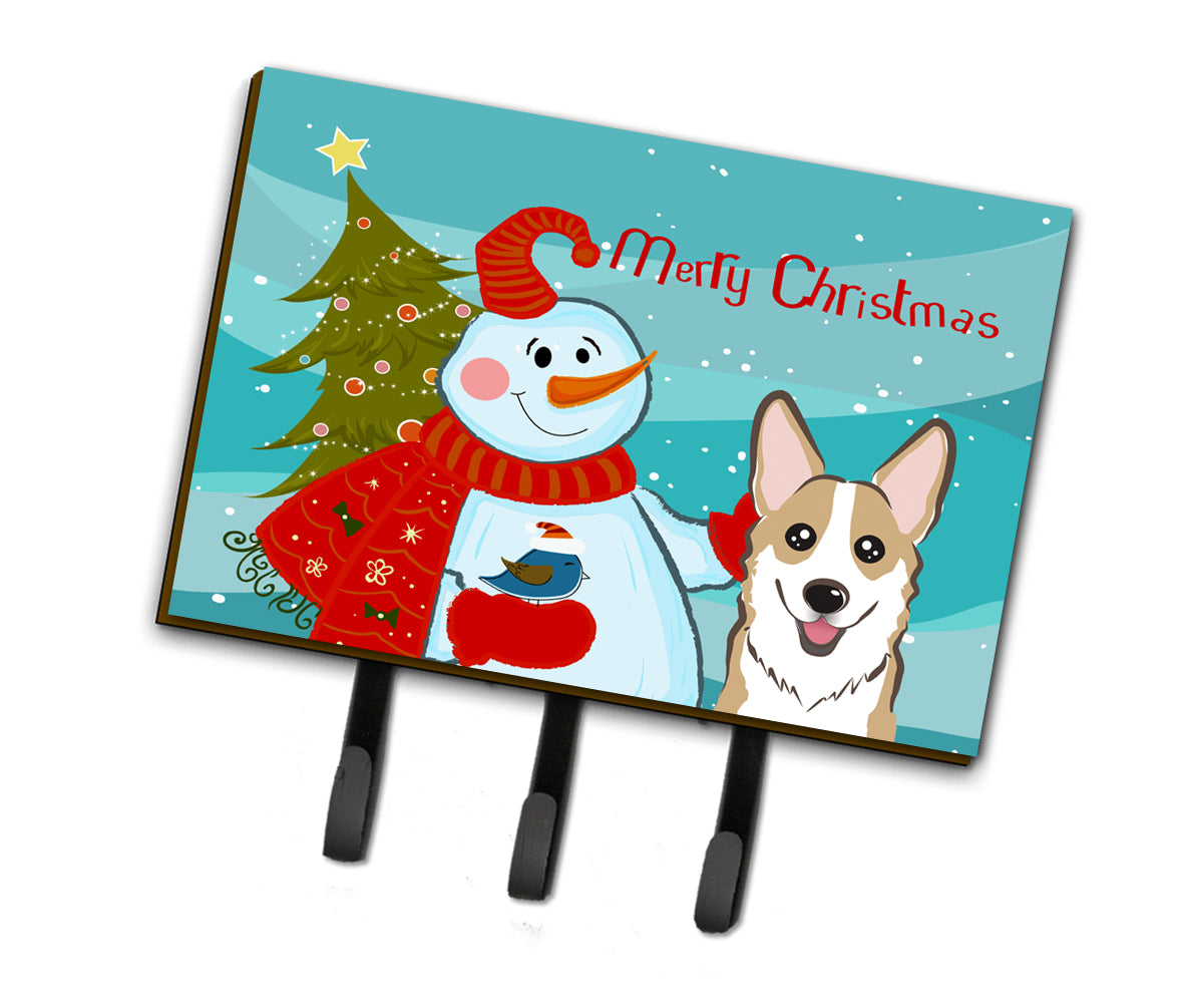 Snowman with Sable Corgi Leash or Key Holder BB1873TH68  the-store.com.