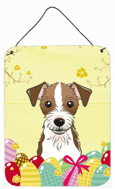 Jack Russell Terrier Easter Egg Hunt Wall or Door Hanging Prints BB1884DS1216 by Caroline&#39;s Treasures