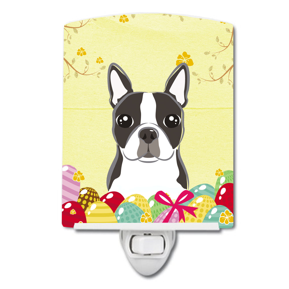 Boston Terrier Easter Egg Hunt Ceramic Night Light BB1885CNL - the-store.com