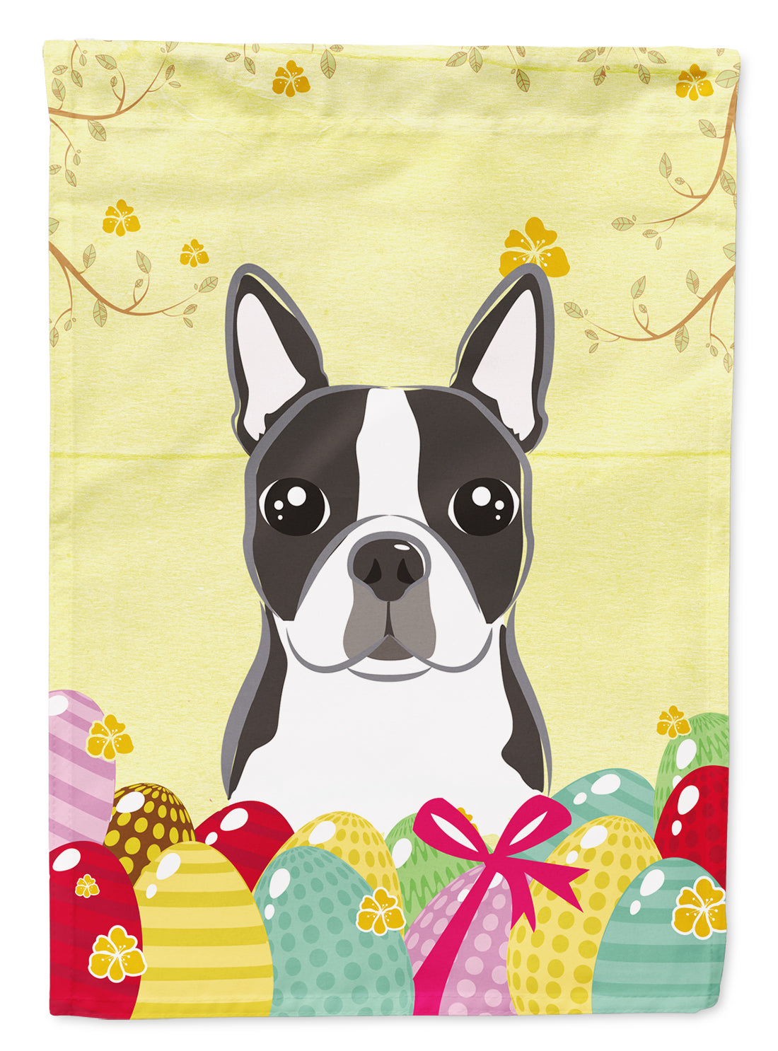 Boston Terrier Easter Egg Hunt Flag Garden Size BB1885GF  the-store.com.