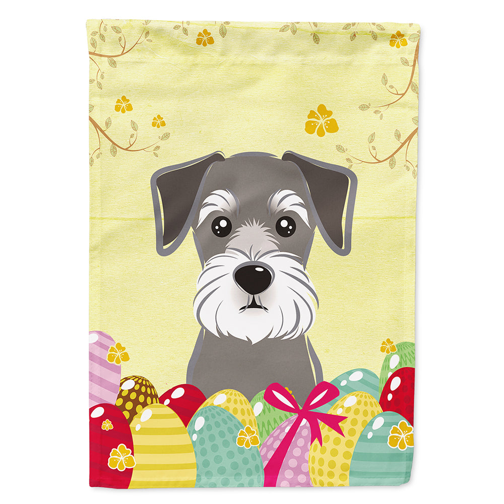 Schnauzer Easter Egg Hunt Flag Canvas House Size BB1888CHF  the-store.com.