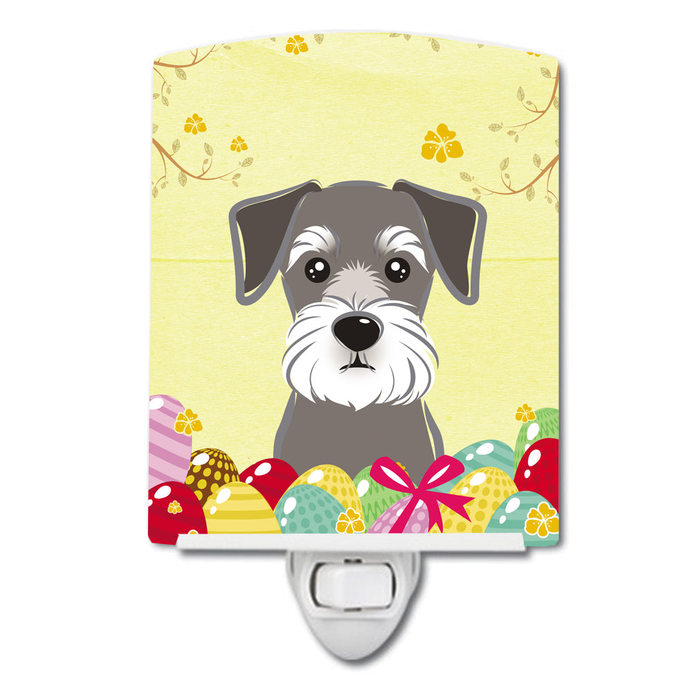 Schnauzer Easter Egg Hunt Ceramic Night Light BB1888CNL - the-store.com