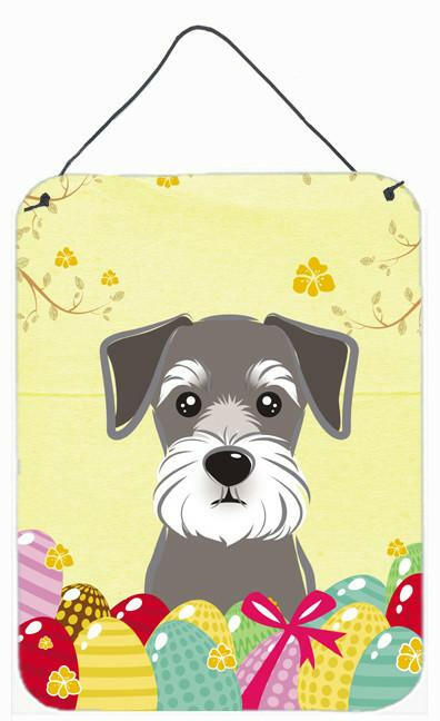 Schnauzer Easter Egg Hunt Wall or Door Hanging Prints BB1888DS1216 by Caroline&#39;s Treasures