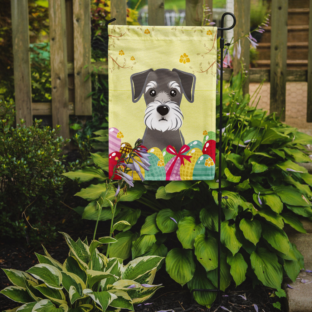 Schnauzer Easter Egg Hunt Flag Garden Size BB1888GF  the-store.com.