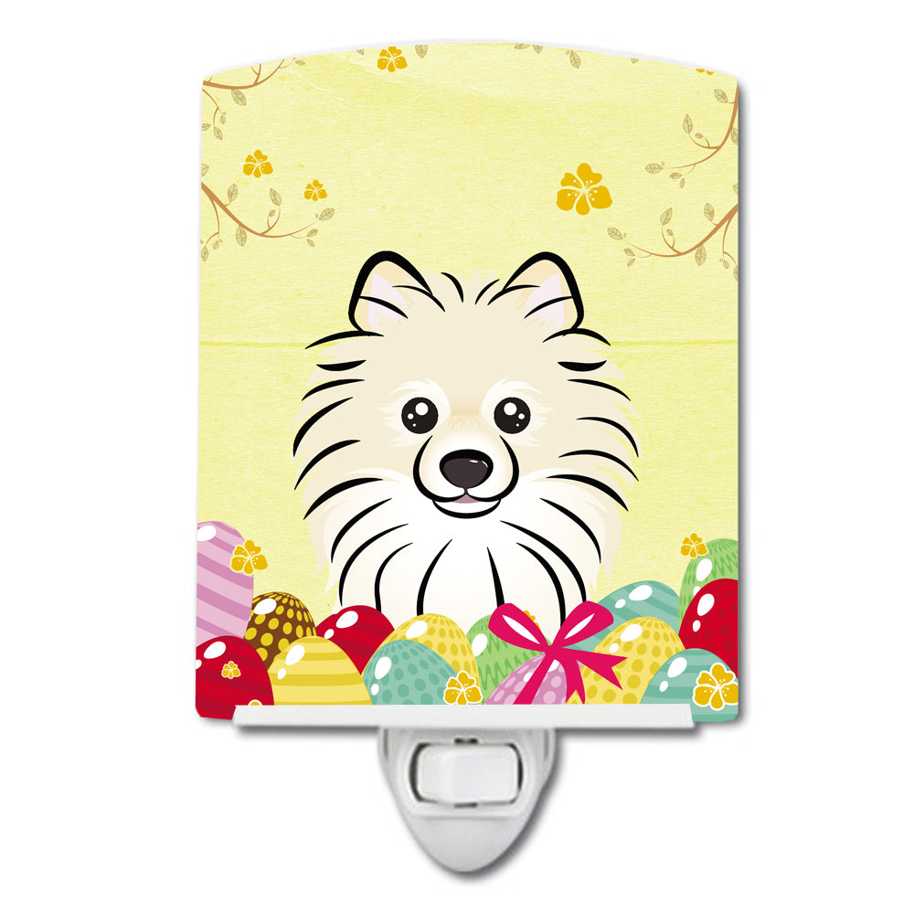 Pomeranian Easter Egg Hunt Ceramic Night Light BB1889CNL - the-store.com