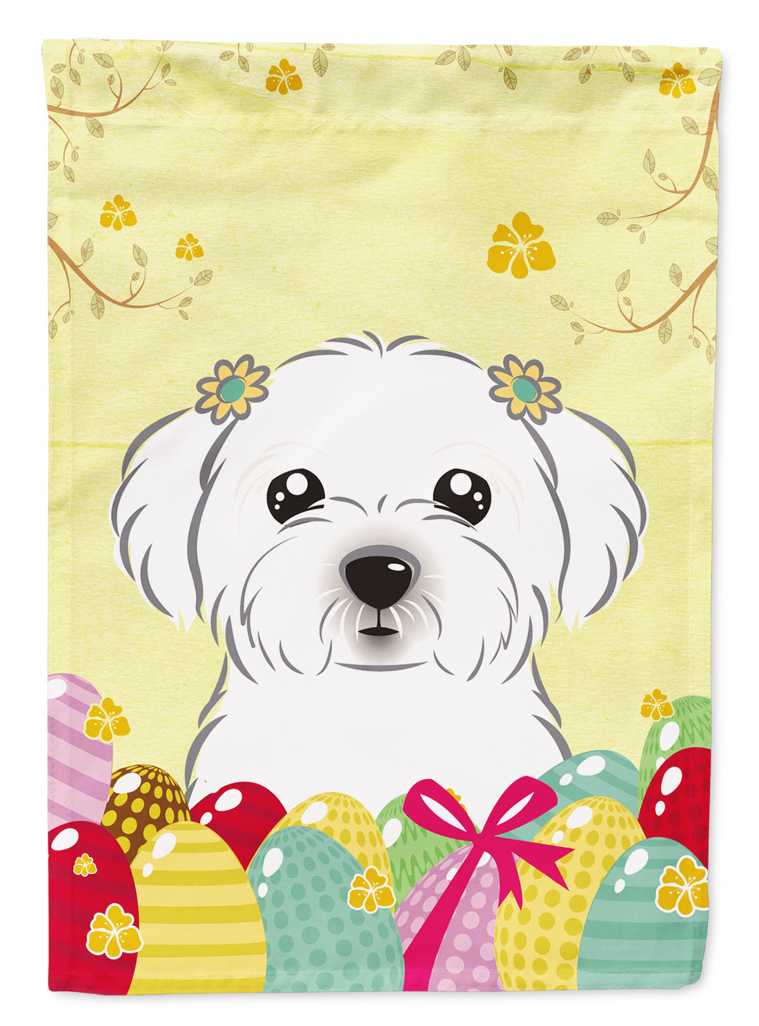 Maltese Easter Egg Hunt Flag Garden Size BB1890GF  the-store.com.