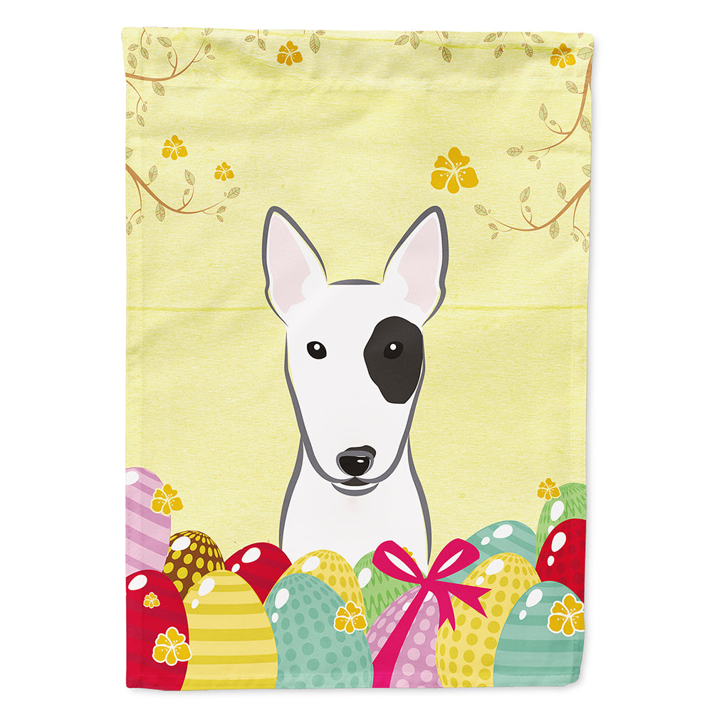 Bull Terrier Easter Egg Hunt Flag Canvas House Size BB1891CHF  the-store.com.