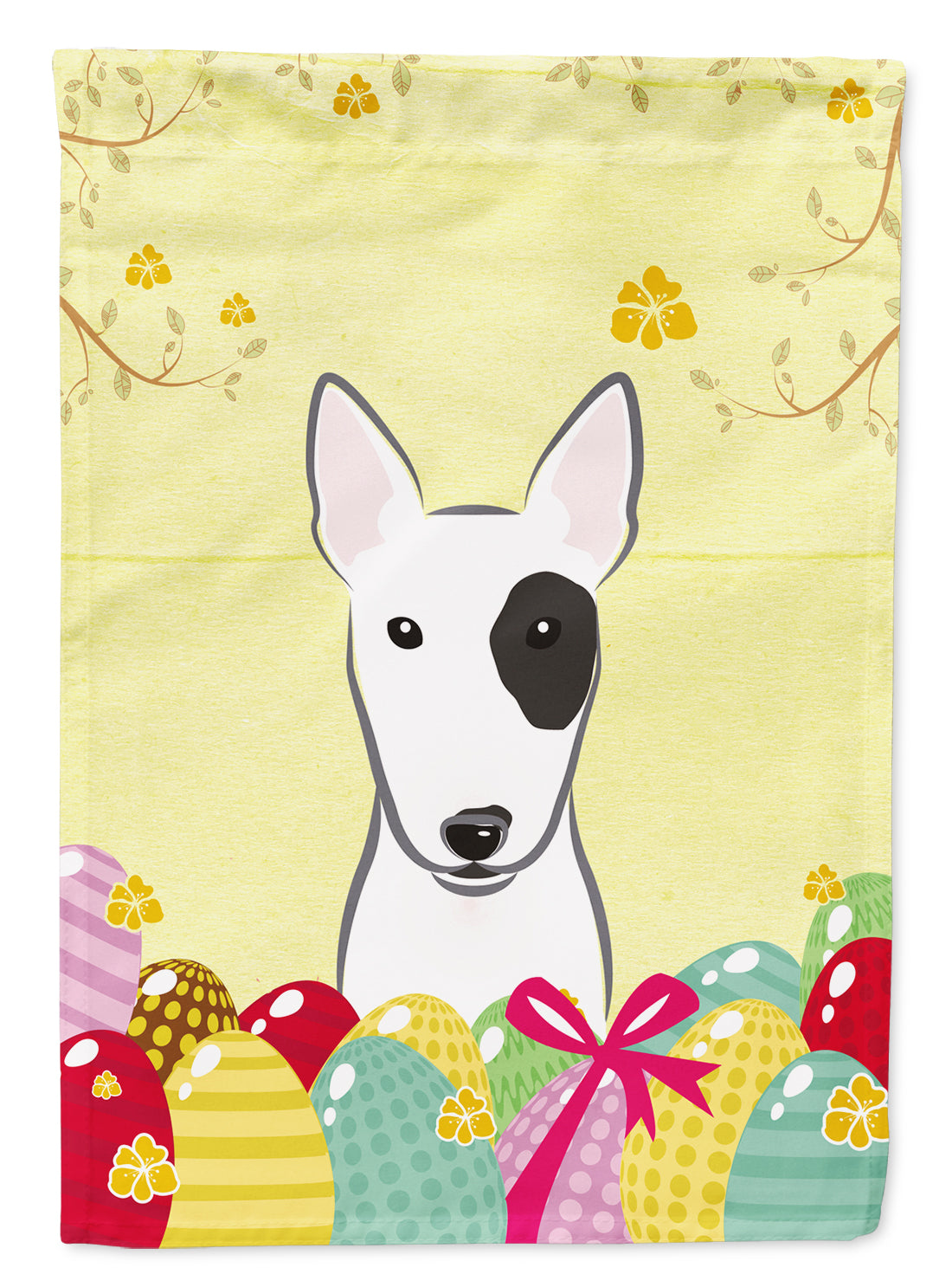 Bull Terrier Easter Egg Hunt Flag Garden Size BB1891GF  the-store.com.