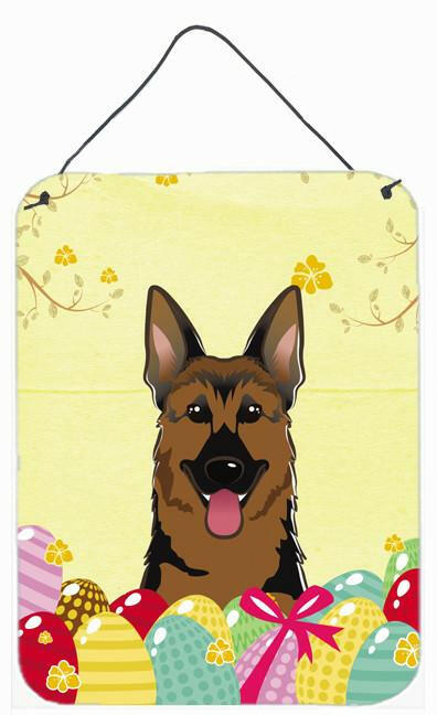 German Shepherd Easter Egg Hunt Wall or Door Hanging Prints BB1893DS1216 by Caroline&#39;s Treasures