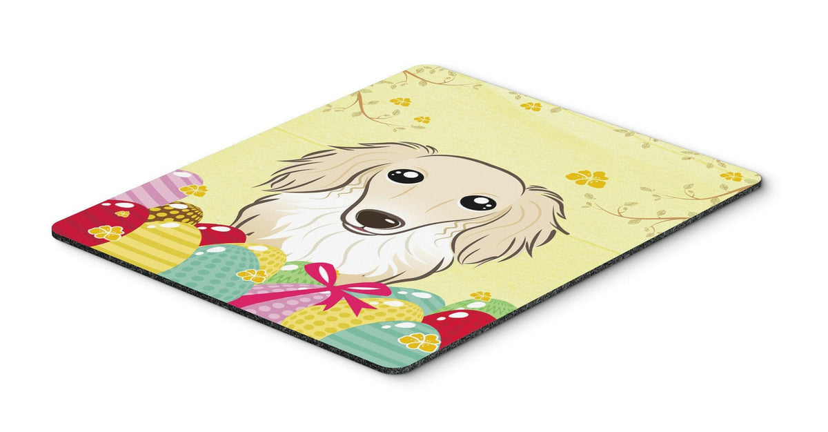 Longhair Creme Dachshund Easter Egg Hunt Mouse Pad, Hot Pad or Trivet BB1894MP by Caroline&#39;s Treasures