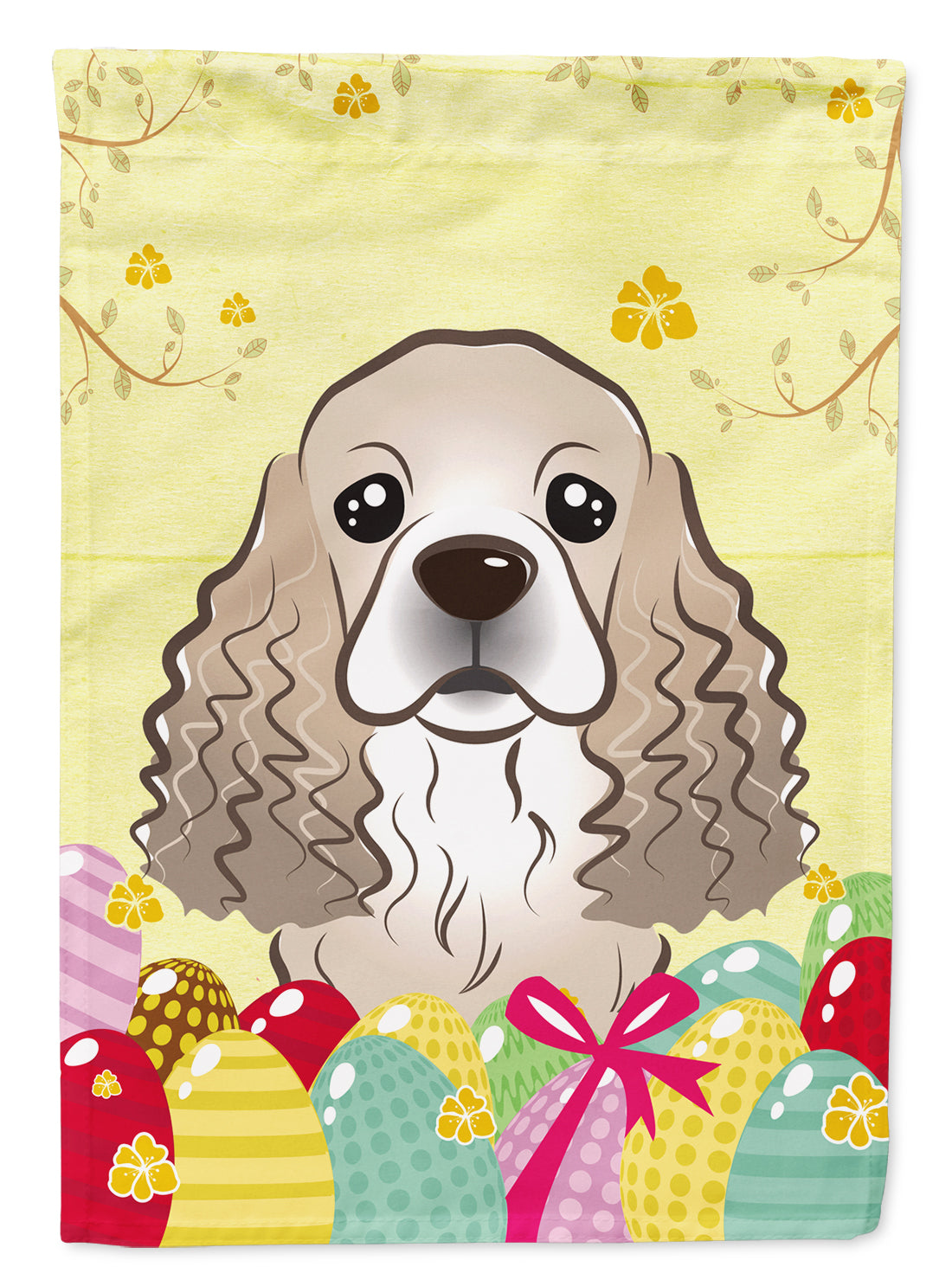 Cocker Spaniel Easter Egg Hunt Flag Garden Size BB1898GF  the-store.com.