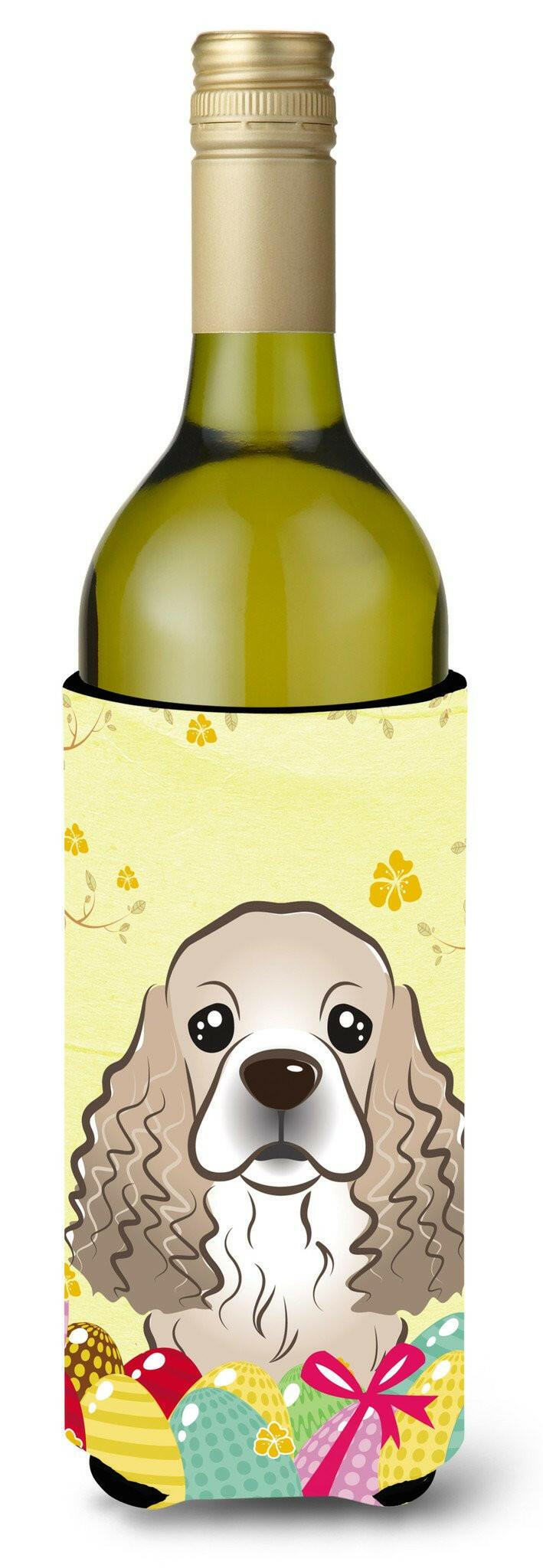 Cocker Spaniel Easter Egg Hunt Wine Bottle Beverage Insulator Hugger BB1898LITERK by Caroline&#39;s Treasures