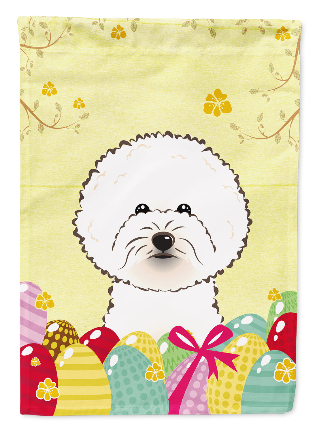 Bichon Frise Easter Egg Hunt Flag Garden Size BB1899GF  the-store.com.